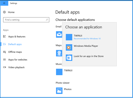 open with twinui open with twinui