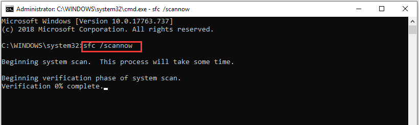 run a SFC scan