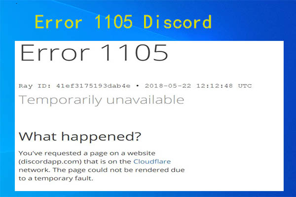 error 1105 discord thumbnail