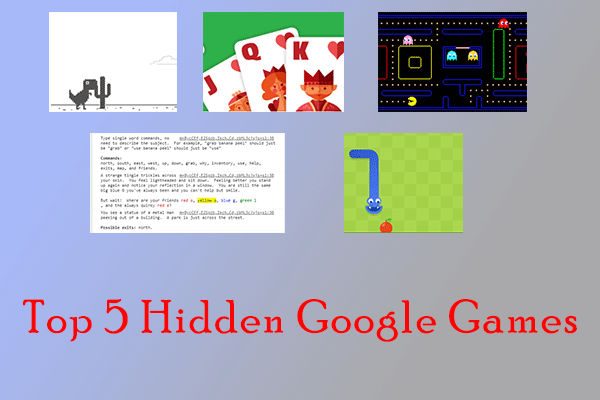 hidden Google games