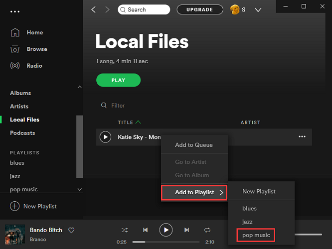 how to upload a song to spotify