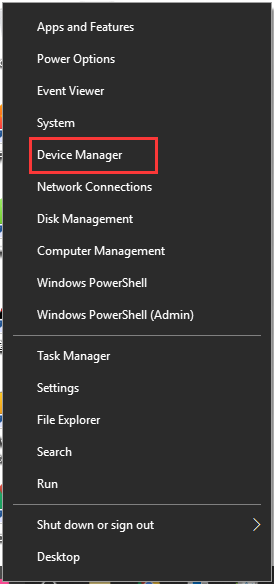 select the Device Manager