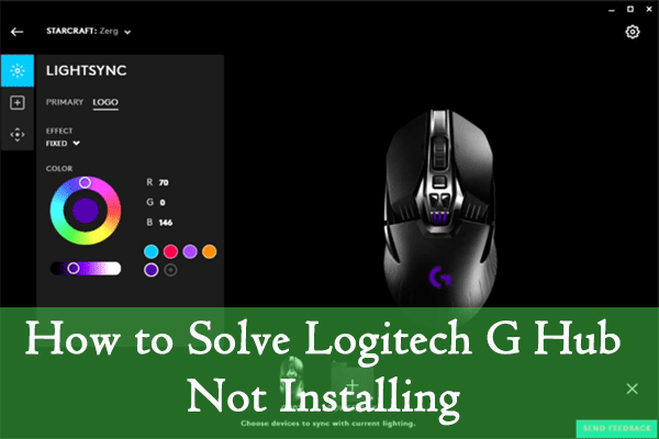 Logitech G Hub not installing