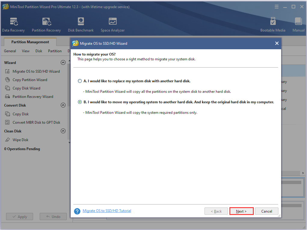 choose a migrating method