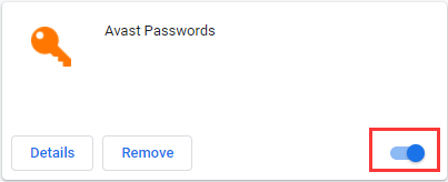 enable Avast Passwords