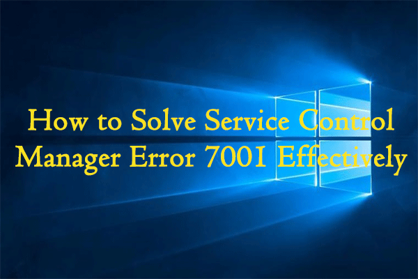 Ereignis-ID 7001 Source Service Control Manager