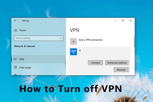 how do i disable my vpn