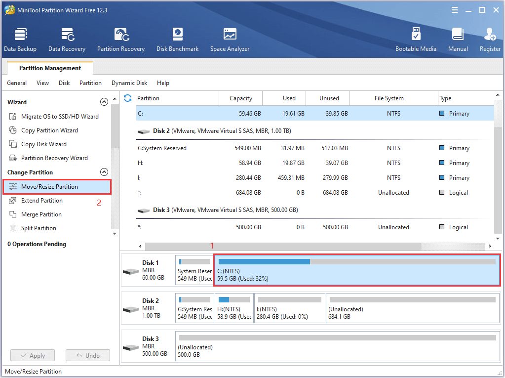 resize partition