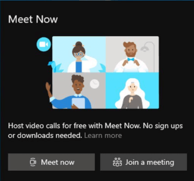 Meet Now Windows 10