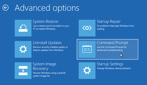 choose Command Prompt