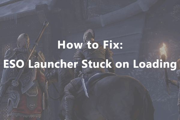 ESO launcher stuck on loading