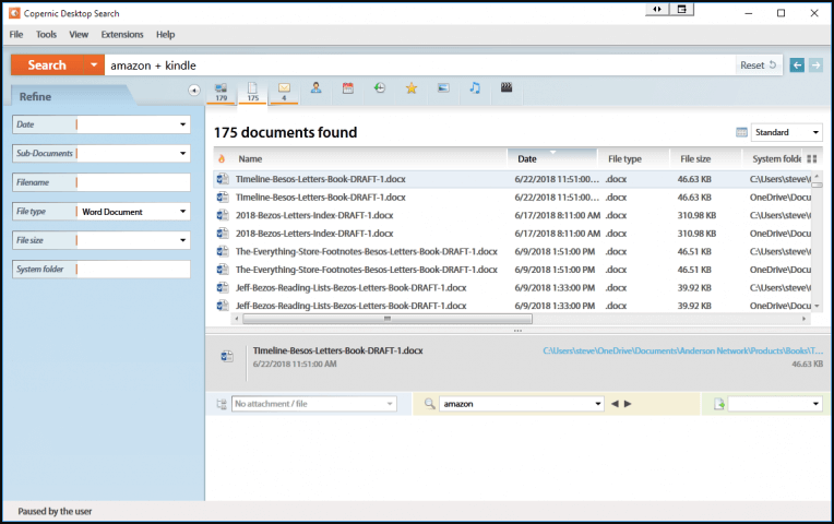 Copernic Desktop search