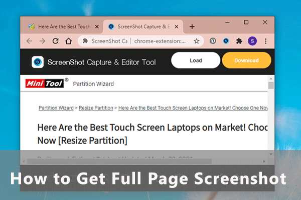 full page screenshot