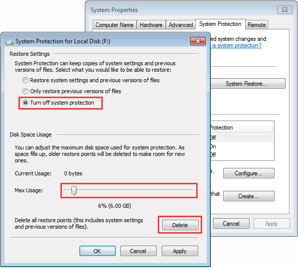 how to free space on hard drive windows 7