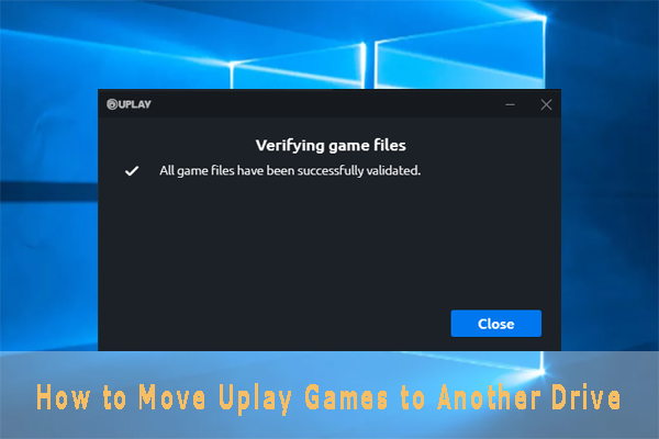 how to move Uplay games to another drive