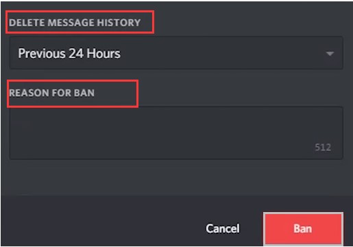 ban someone on Discord