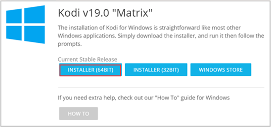 click INSTALLER (64BIT)