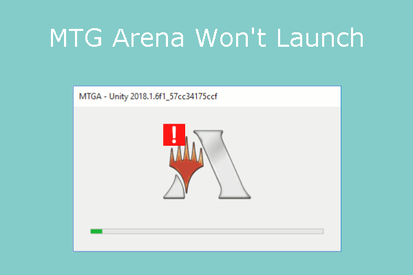 MTG Arena won't launch