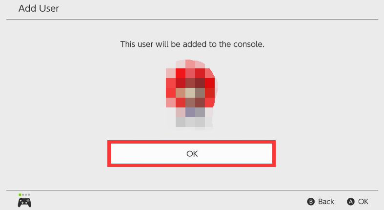 the user account will be added to the console