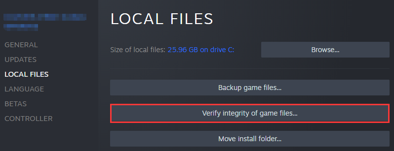 verify integrity of game files