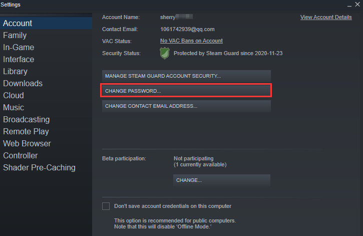 reset steam settings reset steam settings