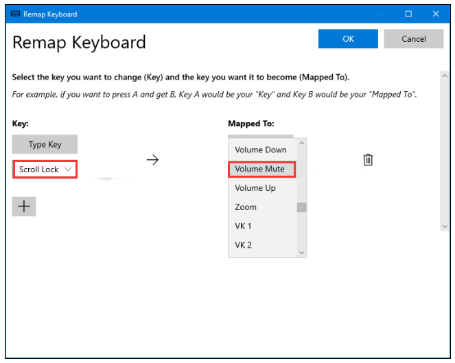 remap the Scroll Key