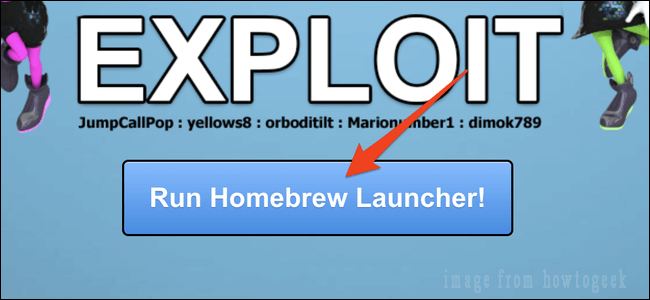 click on Run Homebrew Launcher button