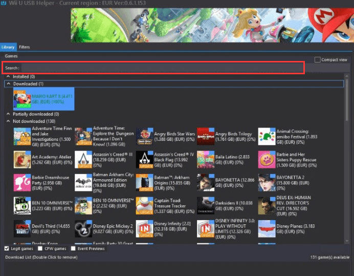 Download Wii U Games / Updates For USB Y Mod Install Using Wii U USB Helper
