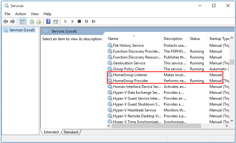 HomeGroup Listener and HomeGroup Provider