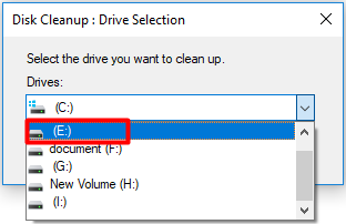 click E drive