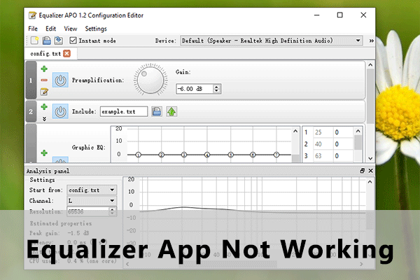 Equalizer APO not working