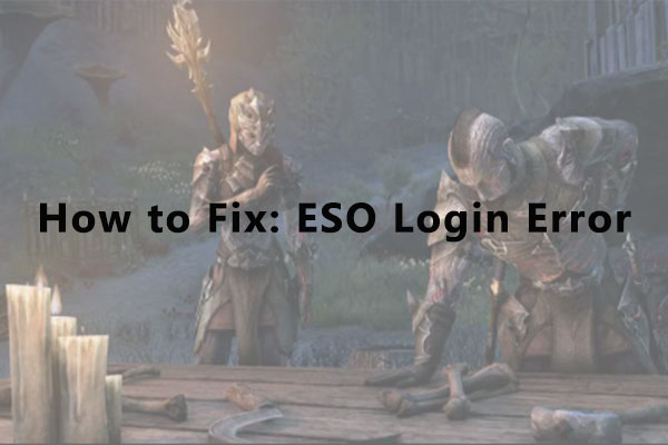 ESO login error