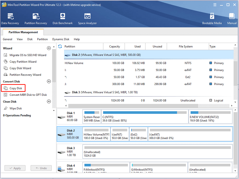 click Copy Disk
