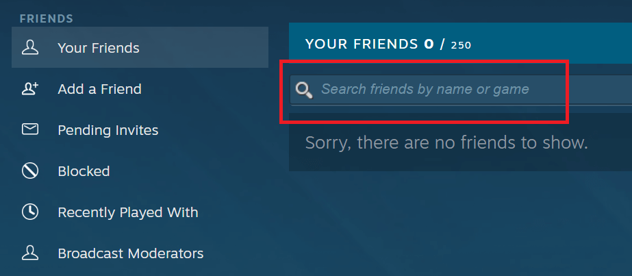 click on Your Friends on Steam