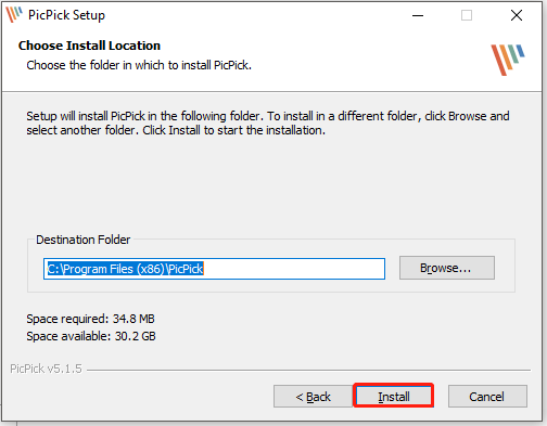 click Install