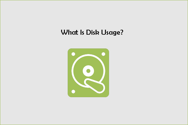what is disk usage