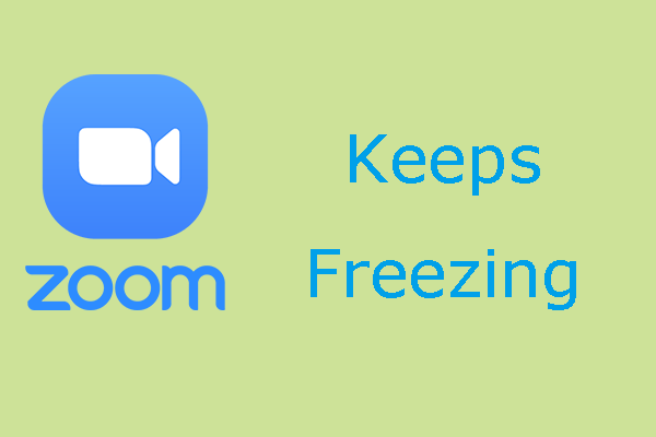 zoom video freezing