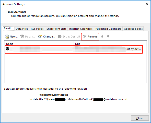 Windows Mail-Fehlersignal 421