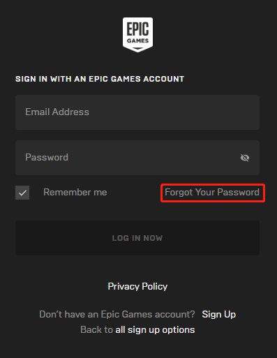 How to reset your Epic Games password if you can't log in to your