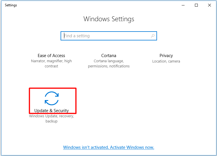 move to update and security