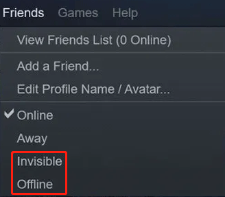 How to Appear Offline or Invisible on Steam