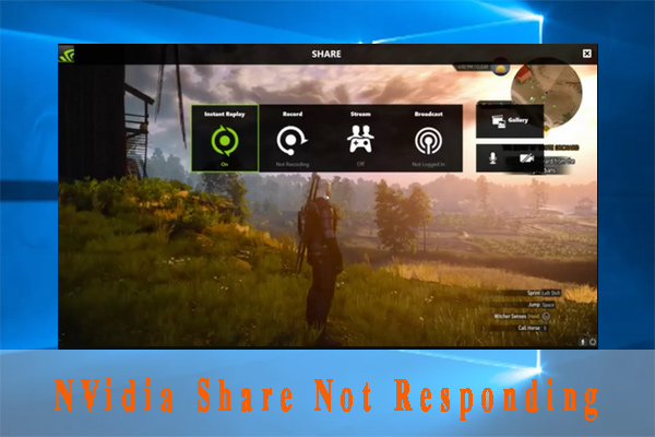 NVidia Share is not responding