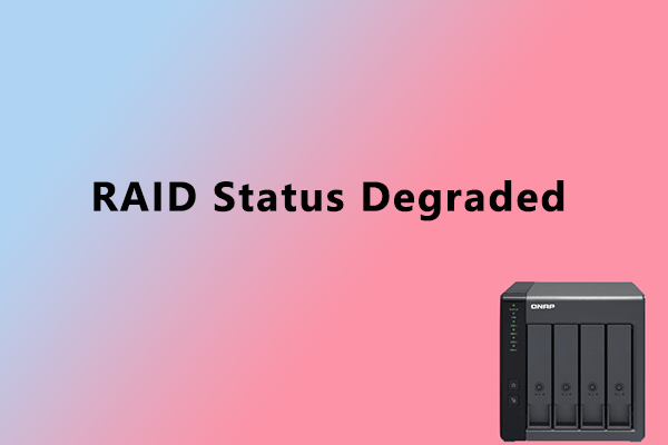 RAID status degraded