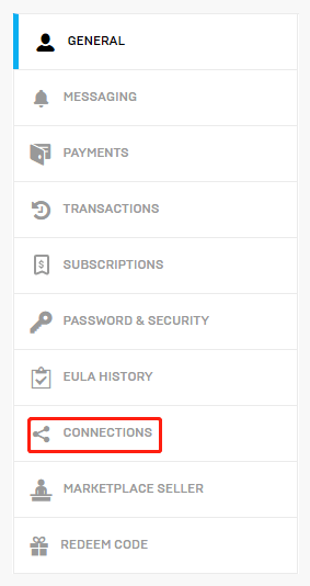 choose the CONNECTIONS option