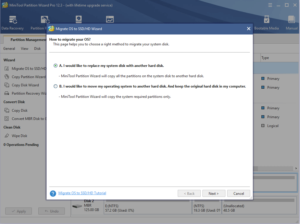 choose a migrating method