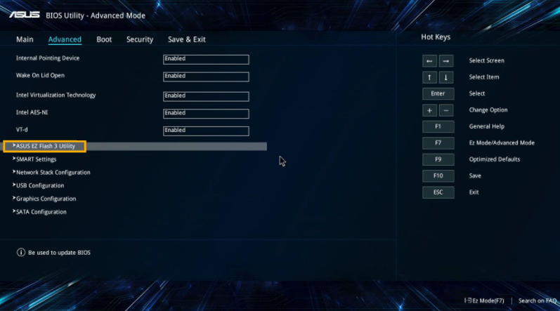 How to Update with ASUS Flash - Partition Wizard