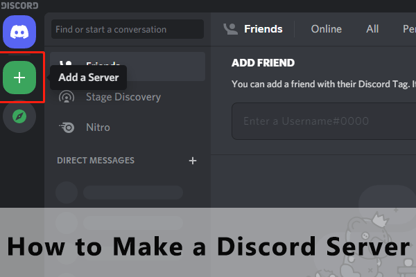 how to make a Discord server