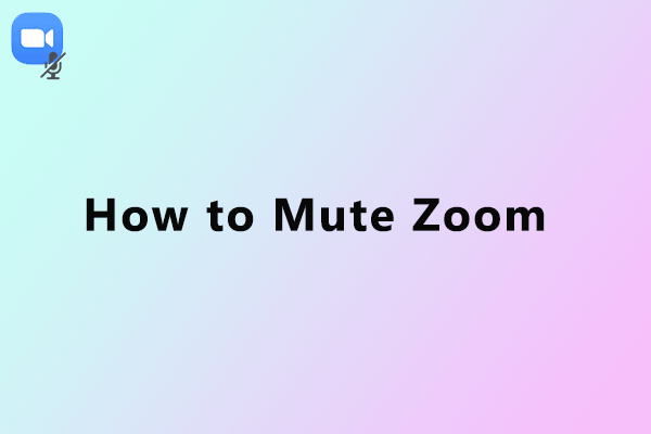 how to mute Zoom