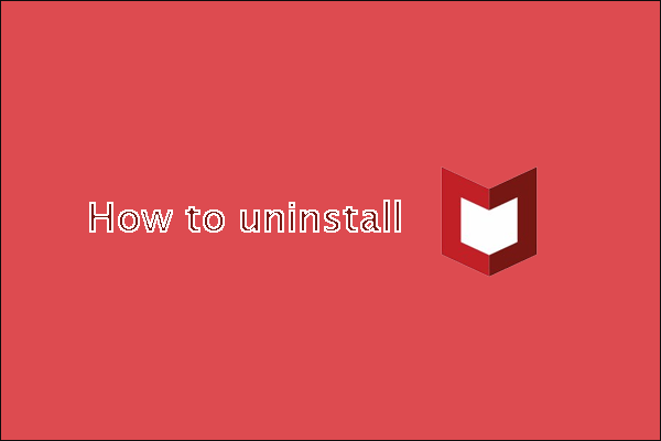 how to uninstall mcafee thumbnail