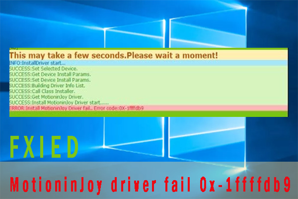 motioninjoy driver fail 0x 1ffffdb9 thumbnail